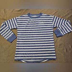 Vineyard Vines Girls Cozy Stripe Whale Pullover 14 Large Striped Sweatshirt